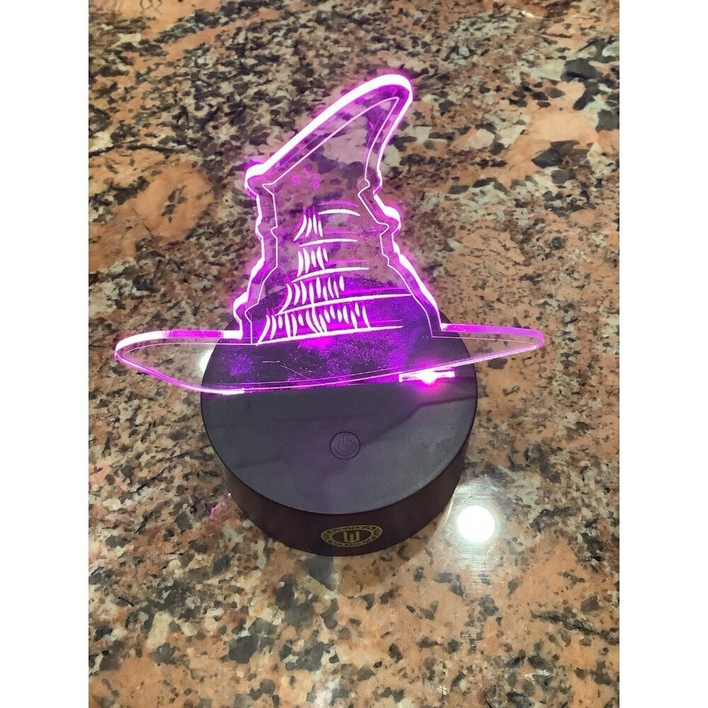Wicked Elphaba's Hat Illusion Lamp 3-D Illusions Acrylic, New In Box